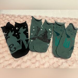 Stylish Women's Witch-Themed Socks Set
